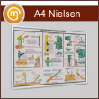 Багетная настенная рамка «Nielsen» А4 формата, альбомная, матовое серебро